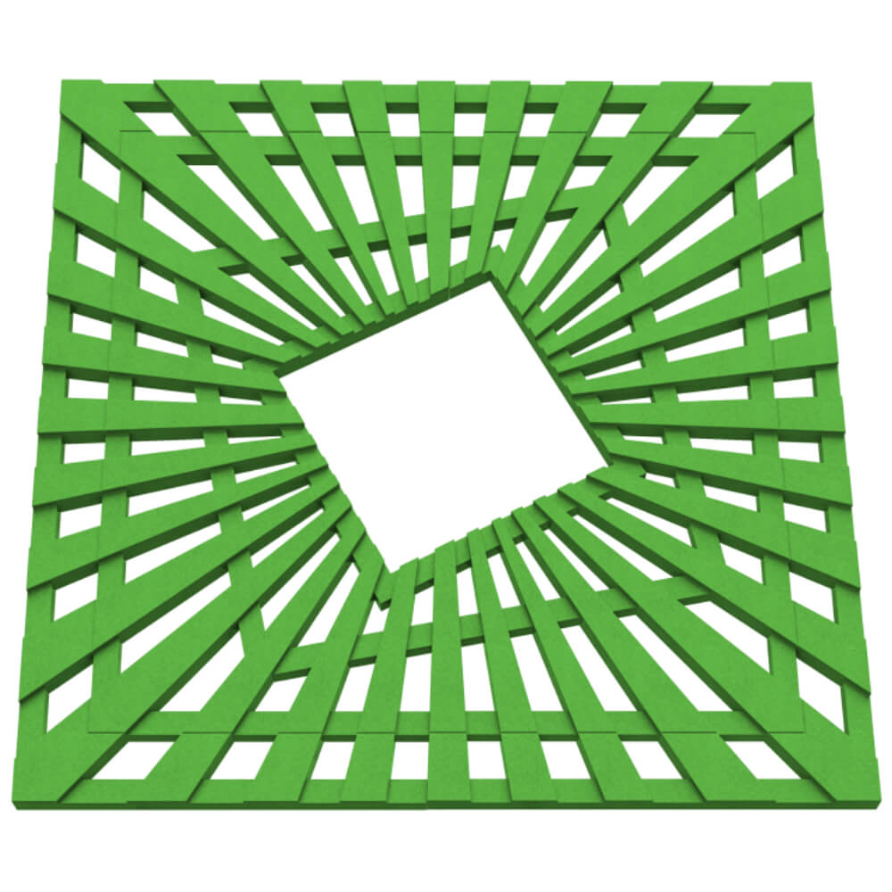 Приствольная решетка для дерева ZKING ATMOSPHERE 1.2х1.2м Зеленая